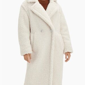 UGG Women's Off-White Teddy long coat